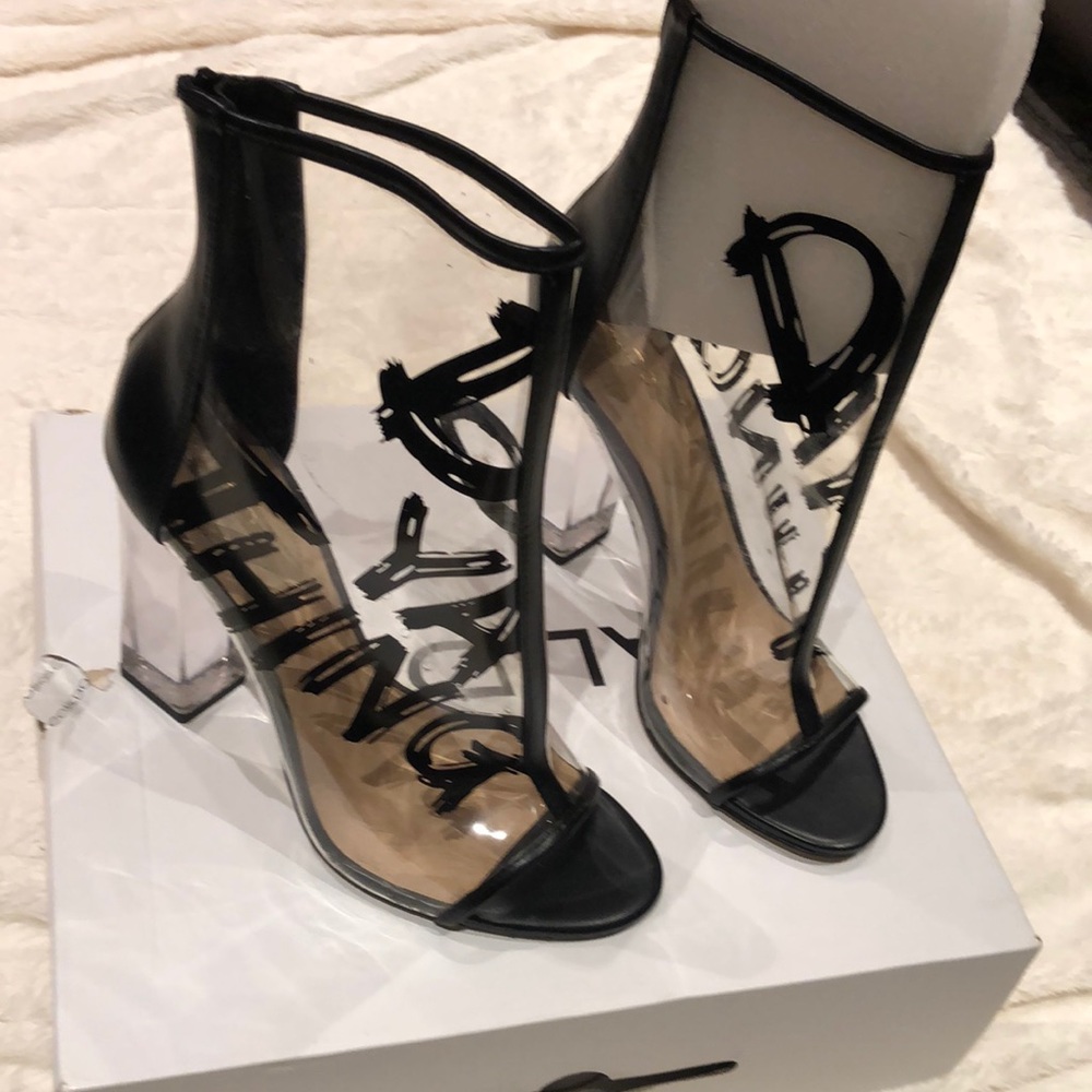 Never Worn Aldo Sexy Clear Plastic Heel  Boots